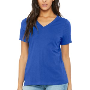 Bella + Canvas Newburgh Women's Jersey Short Sleeve V-Neck T-Shirt (4 Colors)