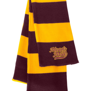 Sportsman Rugby-striped Meads Mill Knit Scarf