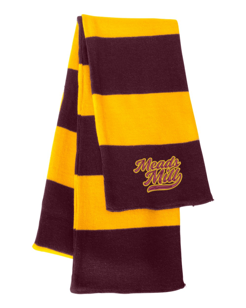 Sportsman Rugby-striped Meads Mill Knit Scarf