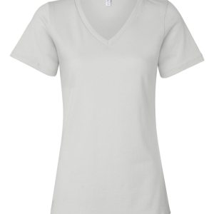 Bella + Canvas Silver Springs Relaxed Jersey V-Neck T-Shirt Women's (4 Colors)