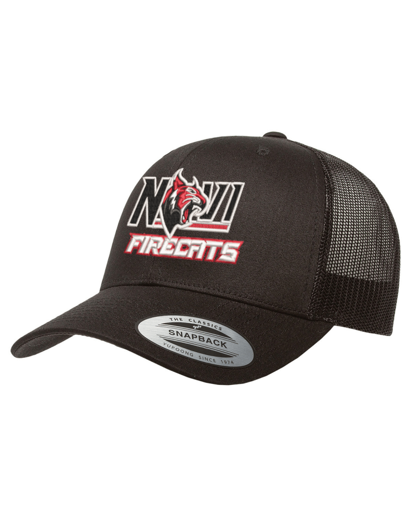 Novi Firecats 5-Panel Retro Trucker Cap
